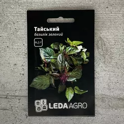 Базилік зелений Тайський 0,3 г насіння пакетоване Leda Agro