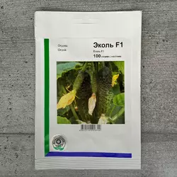Огірки партенокарпічні Еколь F1 100 шт насіння пакетоване Агропак