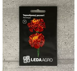 Чорнобривці розлогі червоні Пантера 0,25 г насіння пакетоване Leda Agro